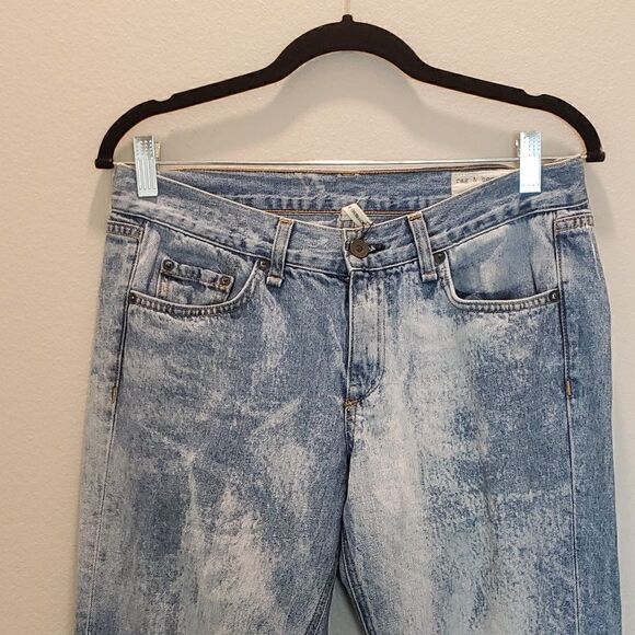 Rag and bone Acid Wash Boyfriend Jeans Size 27 - Picture 5 of 10
